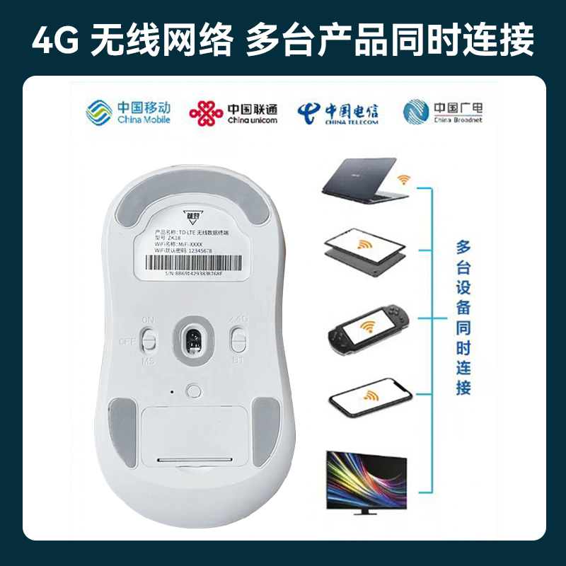 魅特AI 4G无线语言鼠标-ZK18